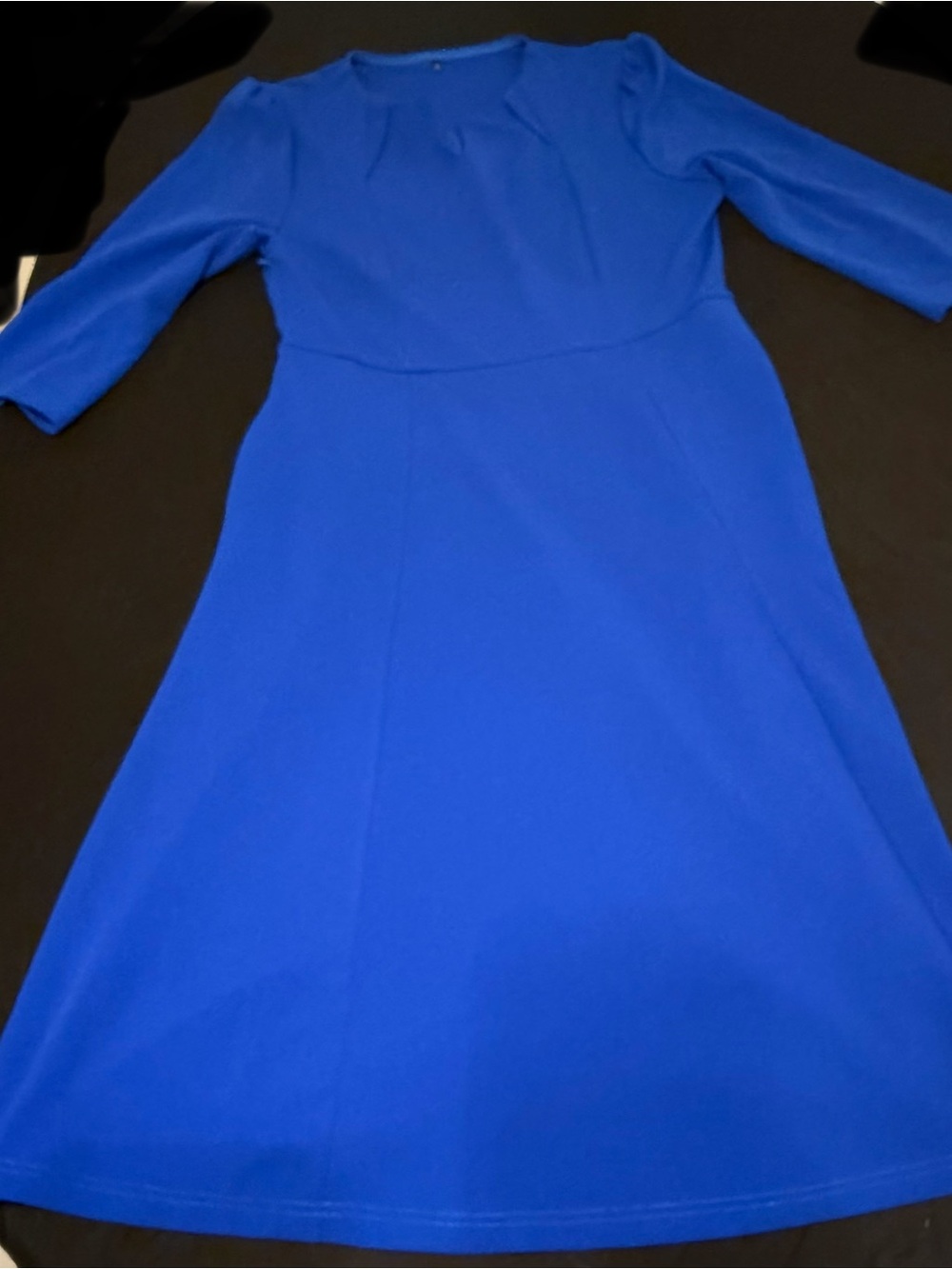 Classic A-Line Women's Dress in Royal Blue